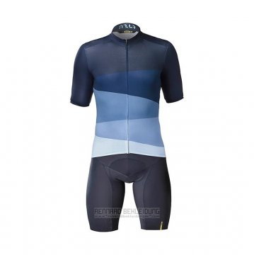 2021 Fahrradbekleidung Mavic Blau Trikot Kurzarm und Tragerhose (2)